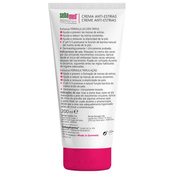 Sebamed Pieles Sensibles Crema Anti-Estrías 200Ml