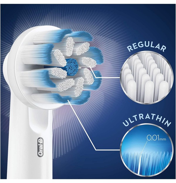 Cepillo Dental Electrico Recargable - Oral-B Sensitive Clean (Recambio 3 Unidades)
