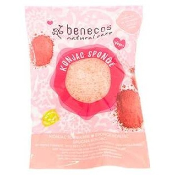 Esponja Konjac Arcilla Roja Pieles Delicadas
