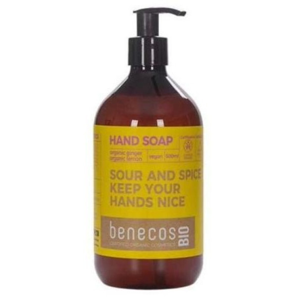 Benecos Jabon De Manos Jengibre Y Limon Bio Vegan 500Ml