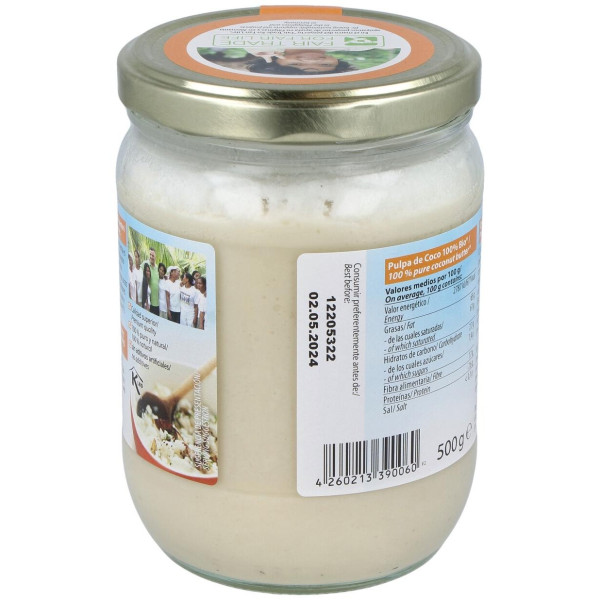 Pulpa De Coco Manteca 500Gr. Bio 2