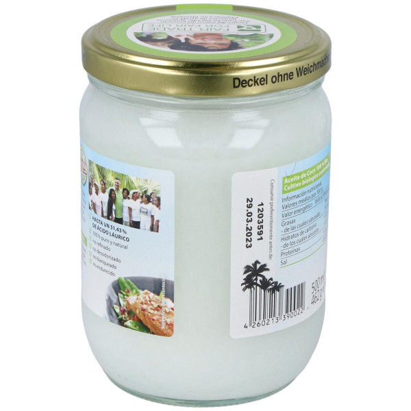 Aceite De Coco 500Ml. Bio