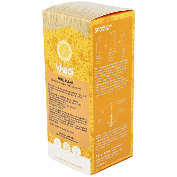 Khadi Tinte Rubio Claro 100% Vegetal 100G