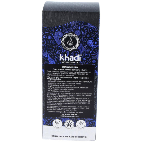 Khadi Tinte Indigo Natural Polvo 100G