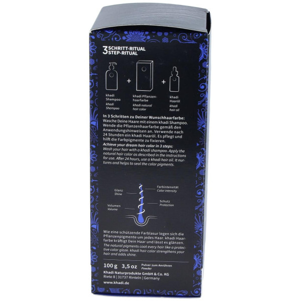 Khadi Tinte Indigo Natural Polvo 100G