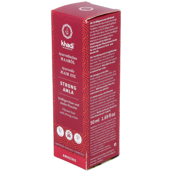 Khadi Amla Aceite Fortalecedor Capilar Brillo 50Ml
