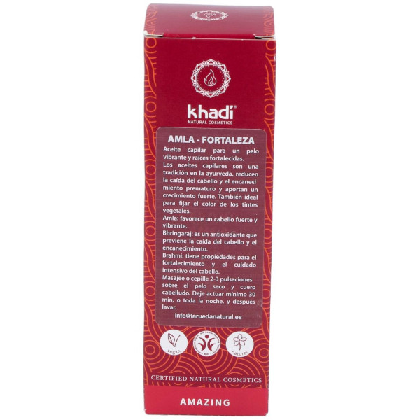 Khadi Amla Aceite Fortalecedor Capilar Brillo 50Ml
