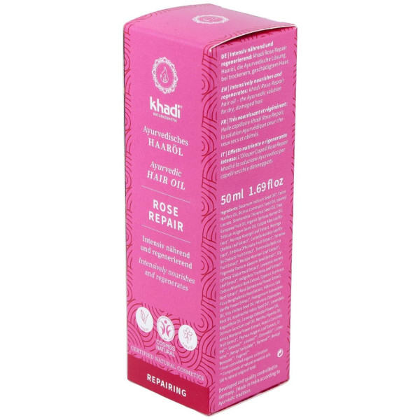 Aceite Capilar Rosa Reparador Cabello Dañado 50Ml.