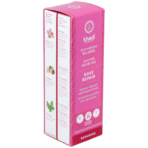 Aceite Capilar Rosa Reparador Cabello Dañado 50Ml.