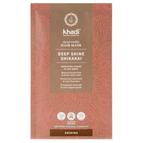 Khadi Mascarilla Capilar Brillo Profundo-Shikakai En Polvo Sobre 50G