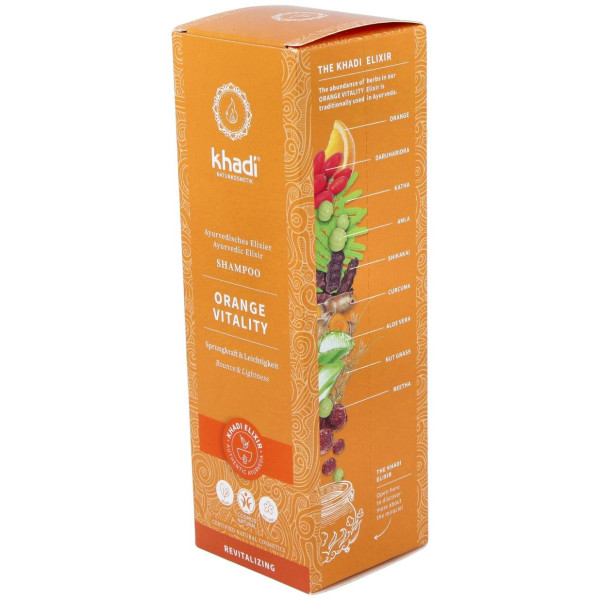 Khadi Champú Vitalidad Naranja 200Ml