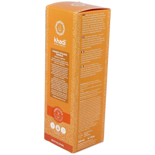 Khadi Champú Vitalidad Naranja 200Ml