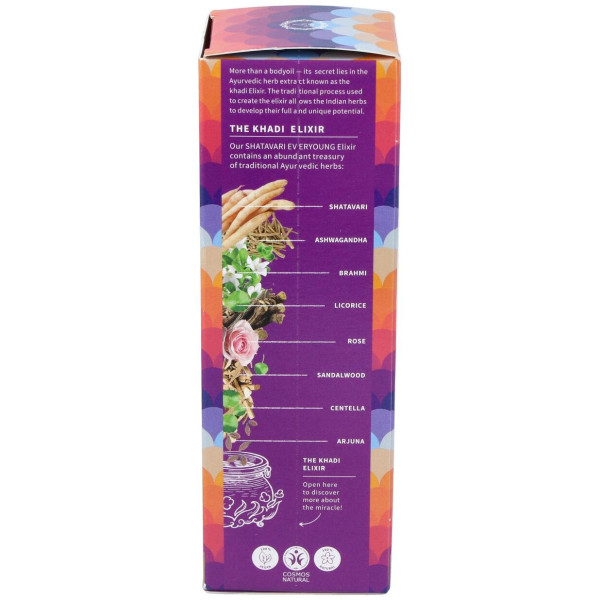 Khadi Aceite Elixir Ayurveda Anti Edad Shatavari 100Ml