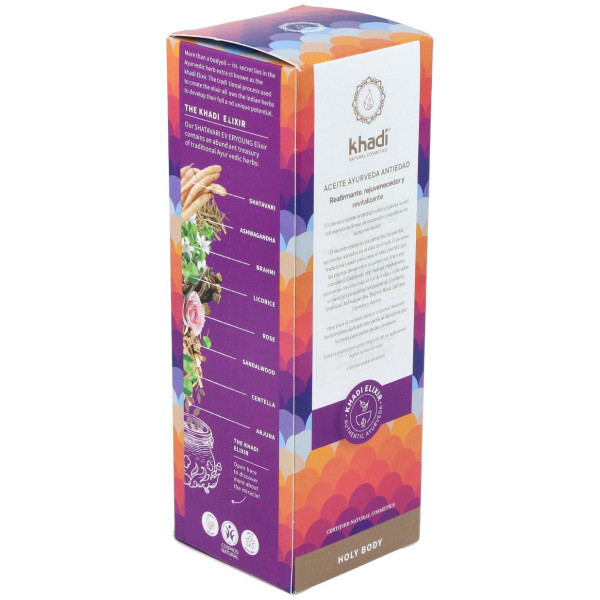 Khadi Aceite Elixir Ayurveda Anti Edad Shatavari 100Ml