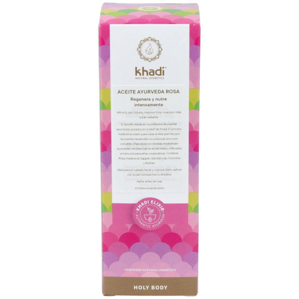 Aceite Elixir Ayurveda Rosa Regenerante 100Ml.