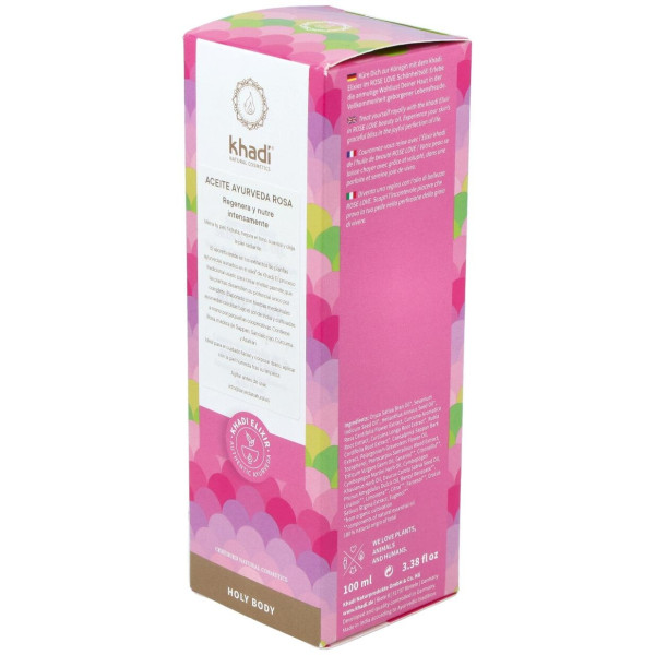 Aceite Elixir Ayurveda Rosa Regenerante 100Ml.