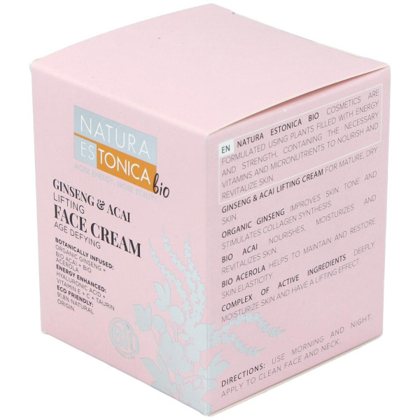 Crema Facial Ginseng-Acai 50Ml. Bio