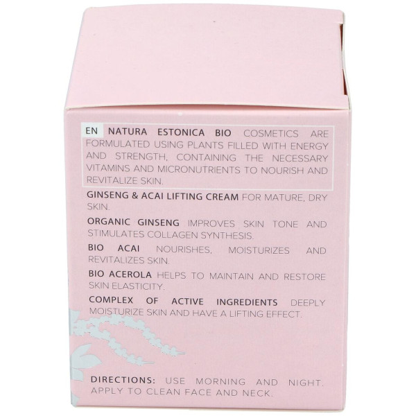 Crema Facial Ginseng-Acai 50Ml. Bio
