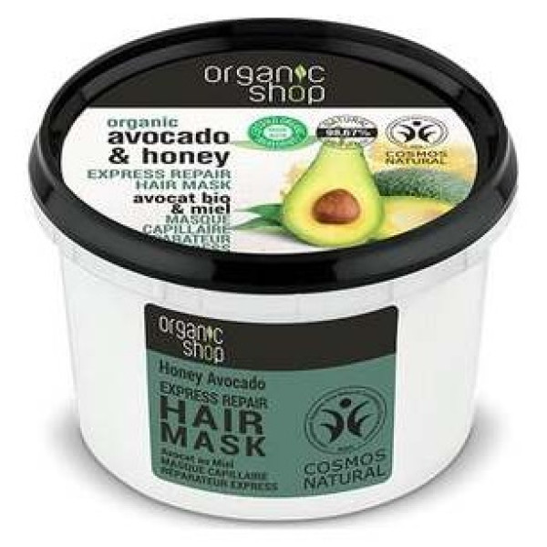 Organic Shop Mascarilla Capilar Reparador Miel Aguacate 250Ml