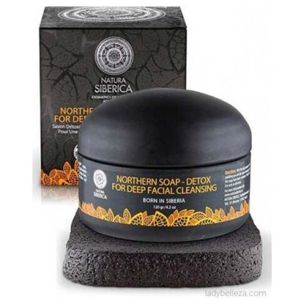 Natura Siberica Jab¢N Negro N¢Rdico Detox Para La Profunda Limpieza Facial 120 Ml