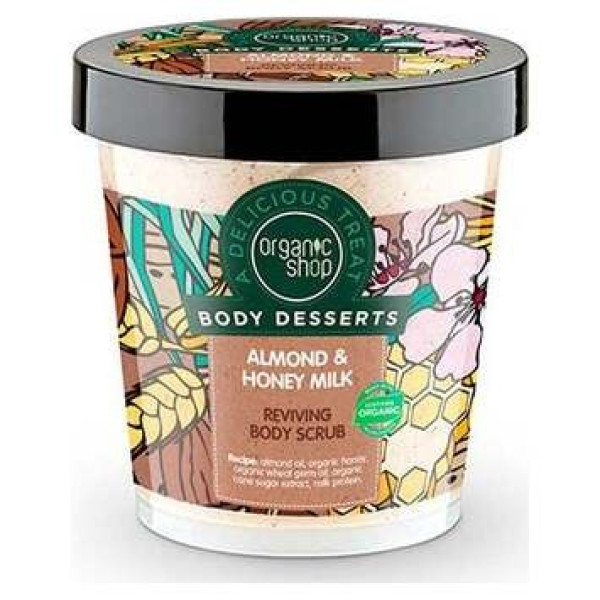Organic Shop Exfoliante Corporal Almendra Y Leche Con Miel 450Ml