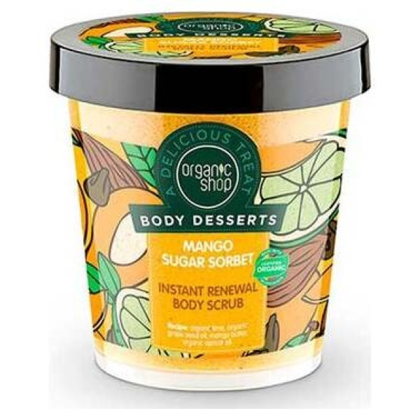 Organic Shop Exfoliante Corporal Renovación Azúcar Mango 450Ml