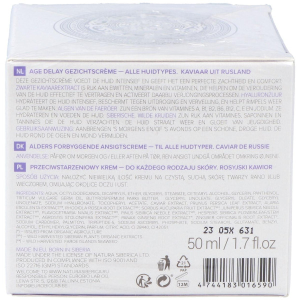 Natura Siberica Crema Facial Anti-Age Caviar De Rusia 50 Ml