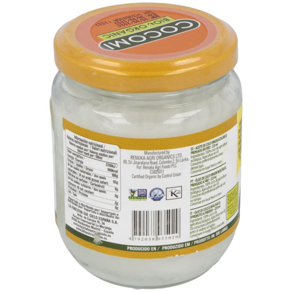 Aceite De Coco Virgen 225Ml Bio