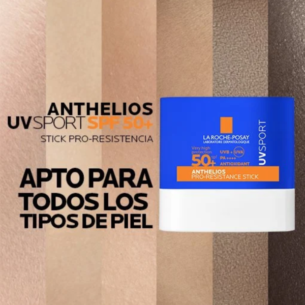 Anthelios UV Sport Pro-Resistance Protector Solar Stick SPF50+,10 ml. - La Roche Posay