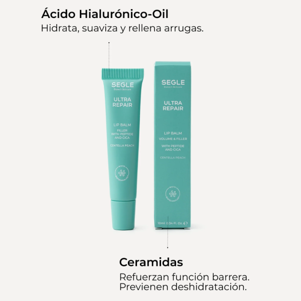 Balsamo Labial Ultra Repair Centella Peach, 10 ml. - Segle Clinical