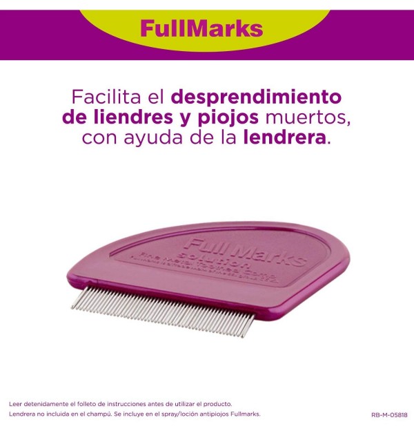 Fullmarks Champu Post- Tratamiento Pediculicida (1 Envase 150 Ml)