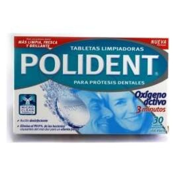 Polident Pastillas Originales Limpiadoras 30 Uds