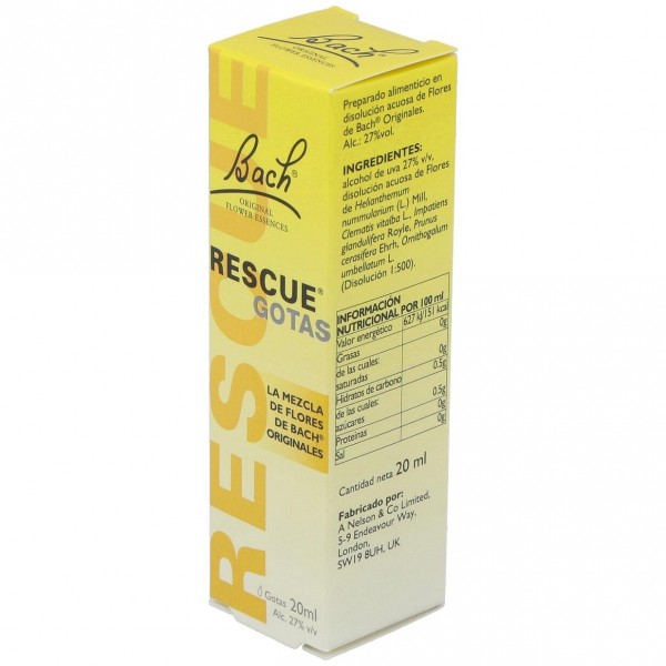 Bach Rescue Remedy Original Gotas, 20 Ml