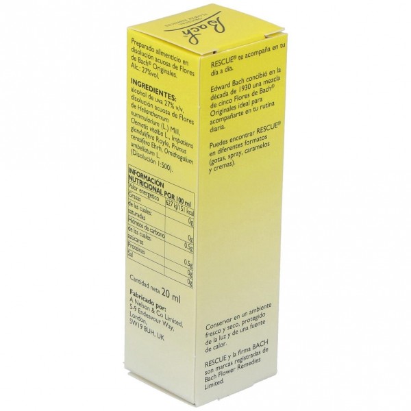Bach Rescue Remedy Original Gotas, 20 Ml