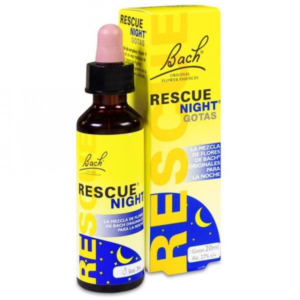 Bach Original Flower Remedy Gotas Naturales Para Relajarse Y Dormir Rescue Night 20Ml