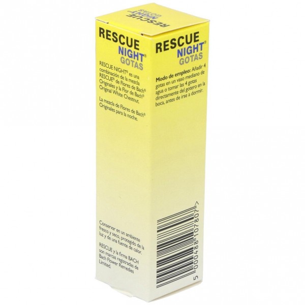 Bach Original Flower Remedy Gotas Naturales Para Relajarse Y Dormir Rescue Night 20Ml