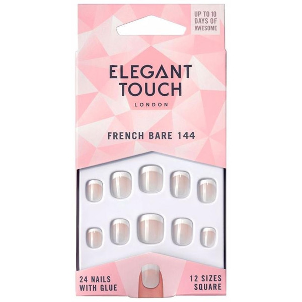 Elegant Touch Uñas Postizas French Bare 144 24Uds