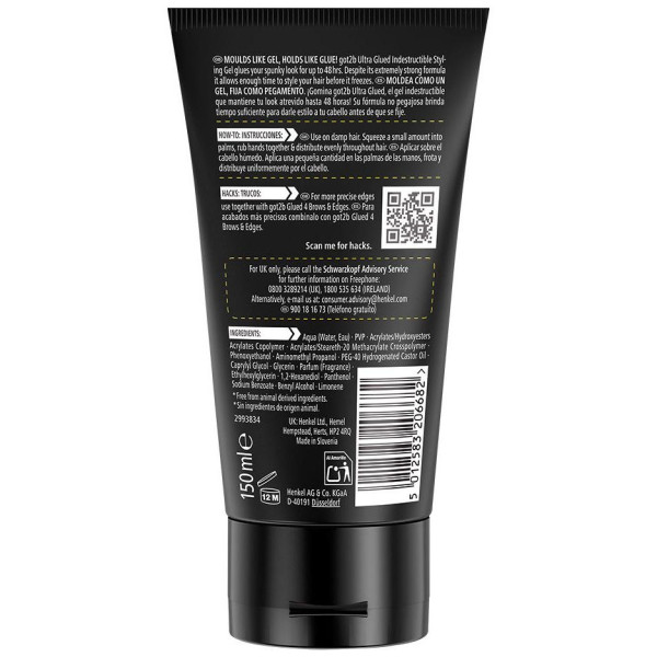 Got2B Ultra Glued Gel De Peinado 150 Ml