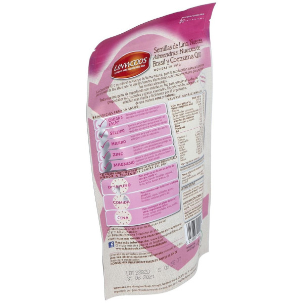 Semillas De Lino Con Nueces Almendras Q10 200Gr.