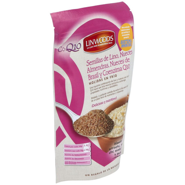 Semillas De Lino Con Nueces Almendras Q10 200Gr.