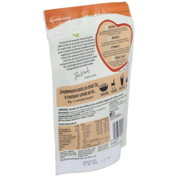 Semillas De Lino Molida Con Bacillus Y Vit D 200Gr