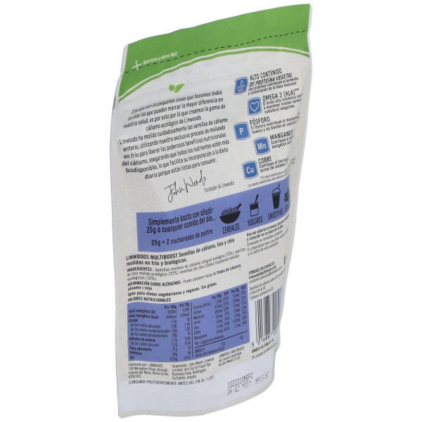 Semillas De Cañamo Molidas Lino Y Chia 200Gr. Bio