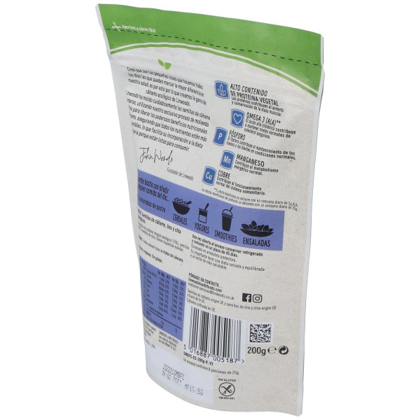 Semillas De Cañamo Molidas Lino Y Chia 200Gr. Bio