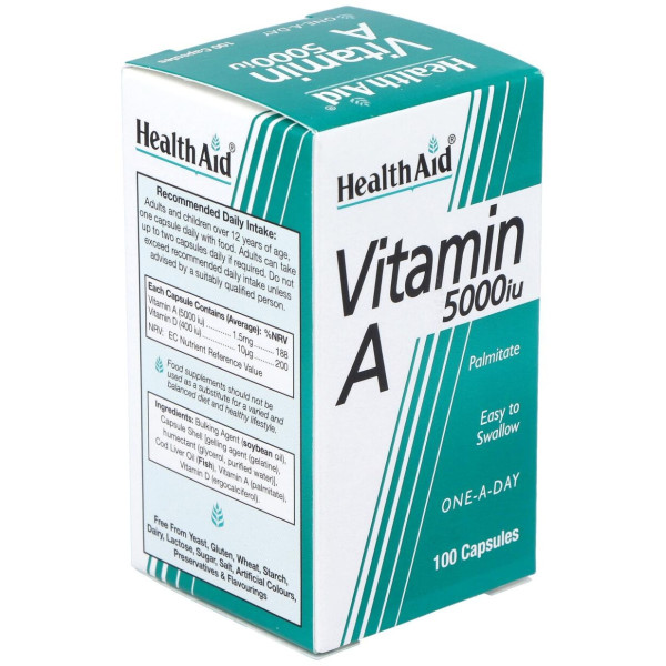 Vit A 5000Ui Con Vit D 400Ui 100Cap. Health Aid