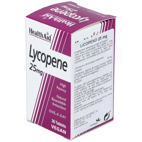 Licopeno 25Mg. 30Comp. Health Aid