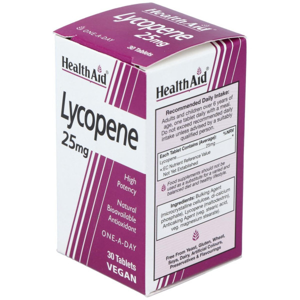 Licopeno 25Mg. 30Comp. Health Aid