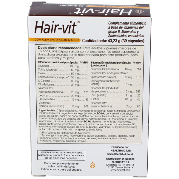 Hair-Vit 30Comp. Health Aid
