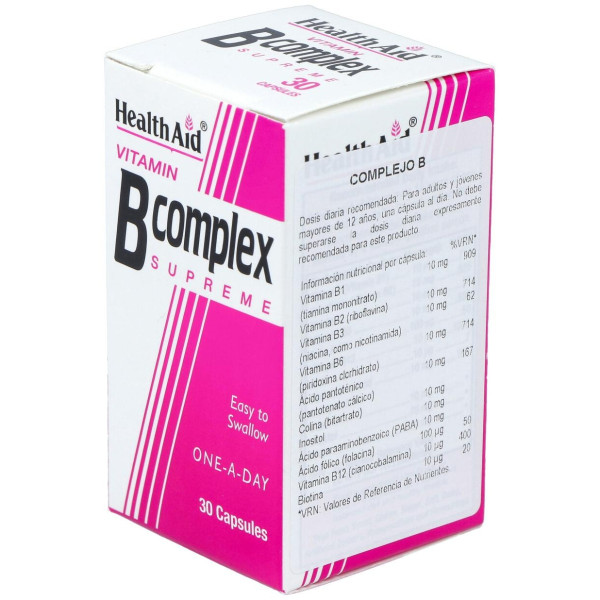 Vit B Complex 30Cap. Health Aid