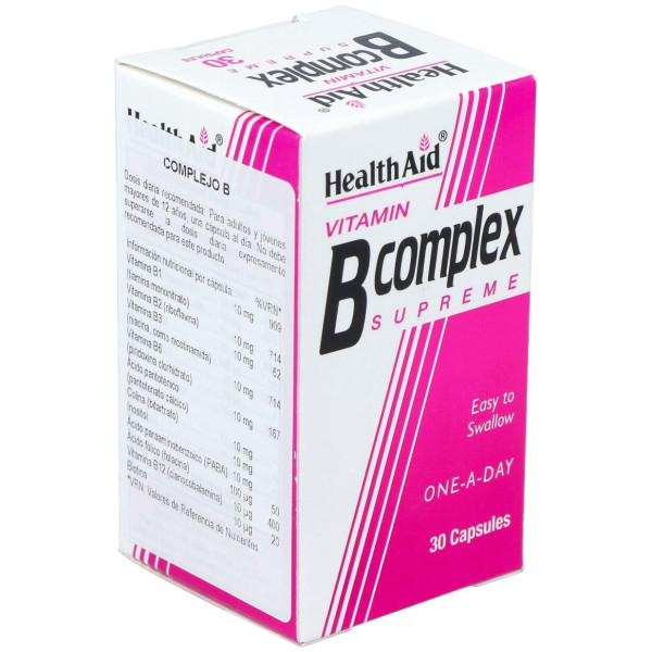 Vit B Complex 30Cap. Health Aid