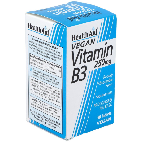 Healthaid Vitamina B3 (Niacinamida) 250Mg 90Comp